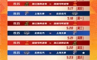 CBA更新半决赛赛程：5月15日上海vs北京，16日广厦vs深圳